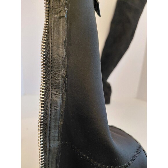 Dolce Vita Black Over-The-Knee Faux Suede Low Square Heel Boots Size 7.5 - Picture 5 of 10
